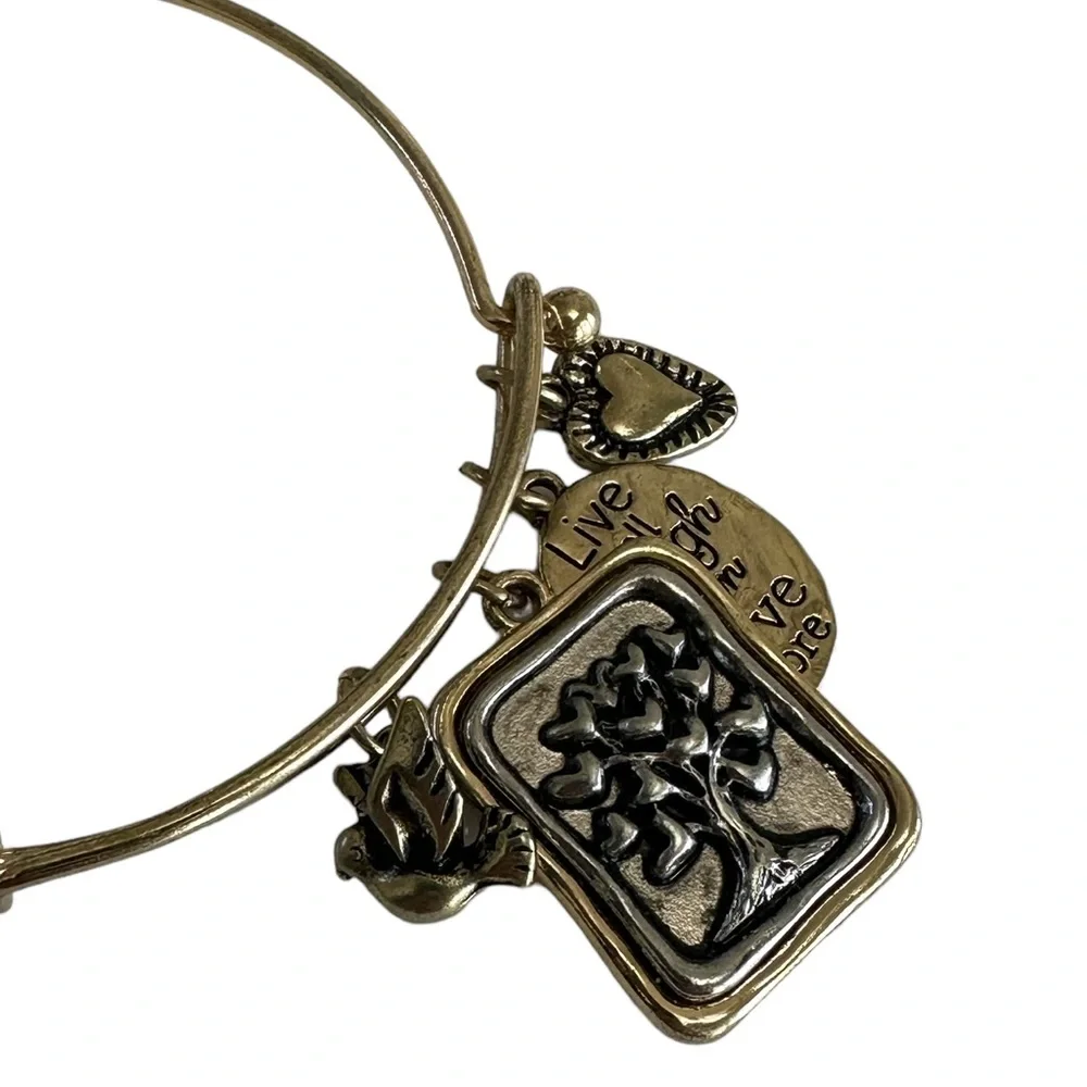 Clearance Sale - Inspirational Jewelry Charm bracelet tree heart dove bangle